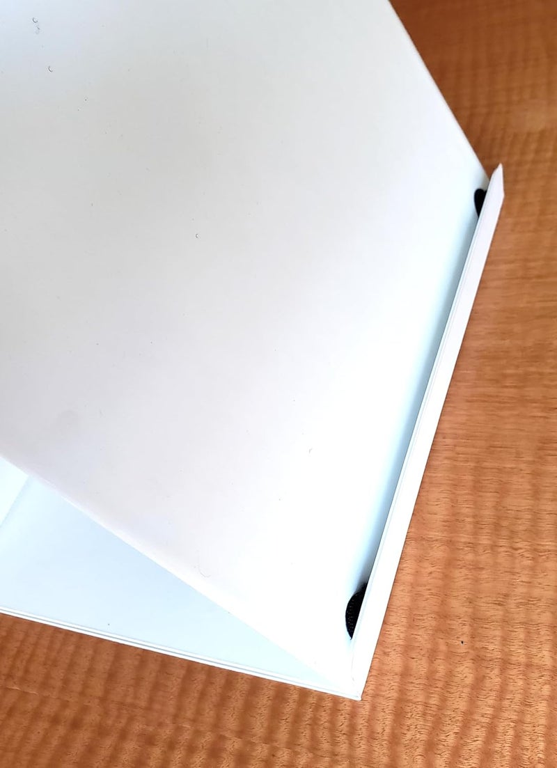 Nancy Nikko Easel Ring Binders - Flip Over The top Style Platform Construction. (White, 11" X 8 1/2" Sheet Size Bound on 11" Side) - Image 3